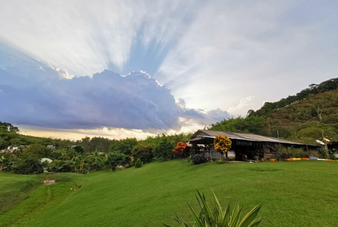 VENDO HERMOSA FINCA DE 10.000 M2 a 5 MIN DEL CRUCERO DE COMBIA